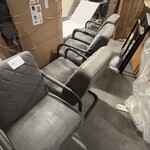 4x 3 fauteuils + 1 eetkamerstoel antraciet